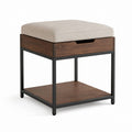 Banc à chaussures avec tiroir et étagère noyer noir en MDF acier et polyester 60 x 40 x 50 cm